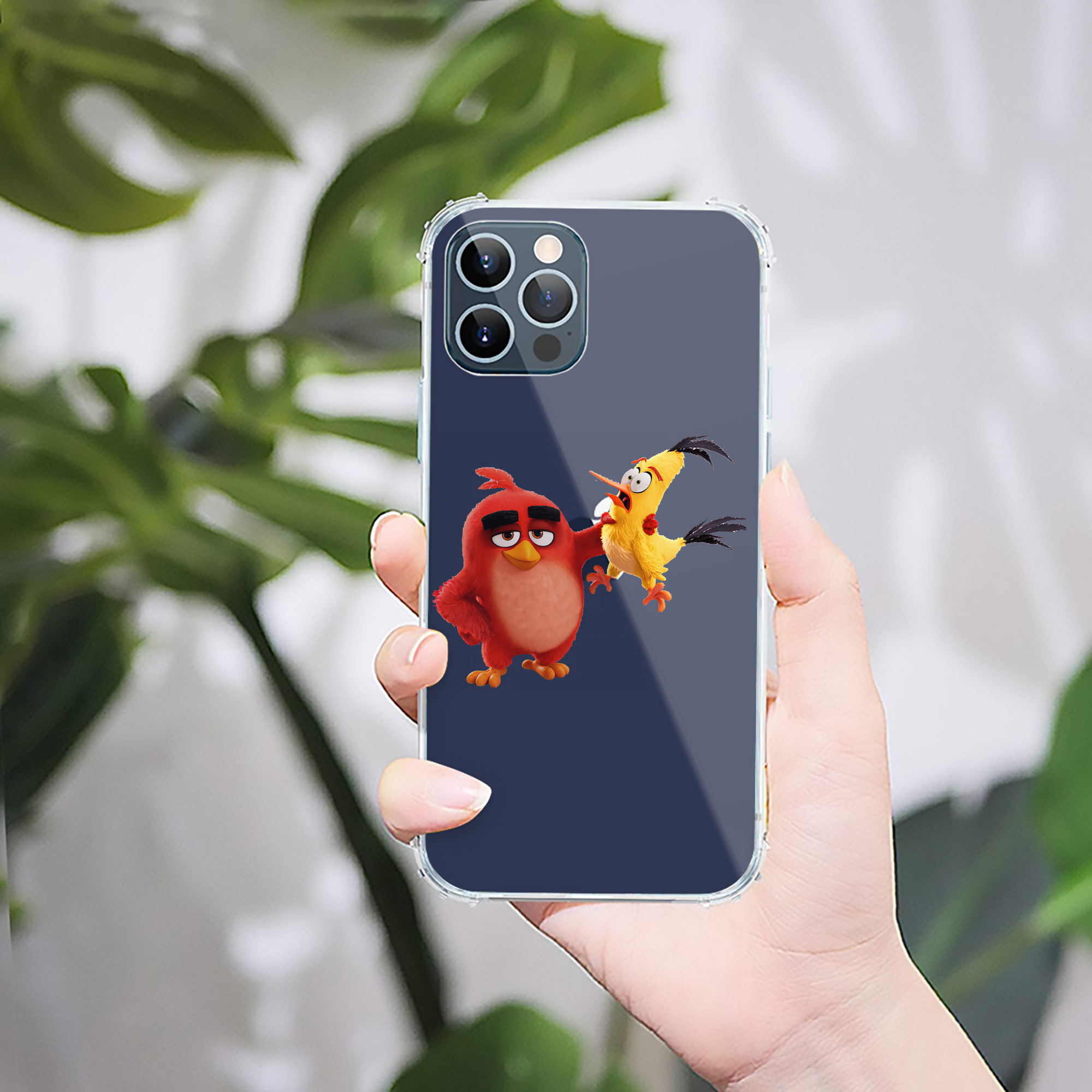 （画像用） Angry Birds アングリーバード 【iPhone 12シリーズ対応】透明スマホケース（クリアソフトケース）